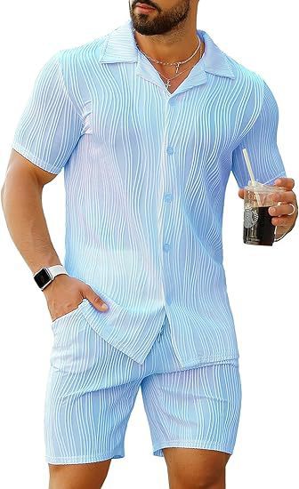 Street Fashion Style - Conjunto de 2 Piezas para Hombre,