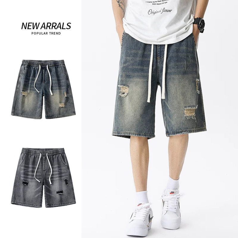Street Fashion Jeans - Pantalones cortos vaqueros finos de verano