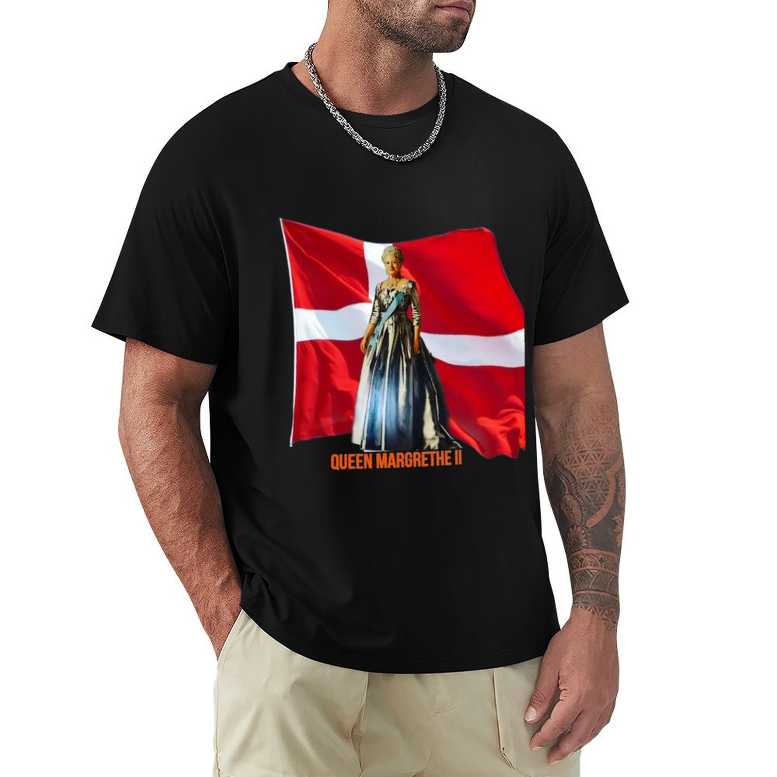 Queen Street Fashion - Camiseta de la Reina Margarita II,