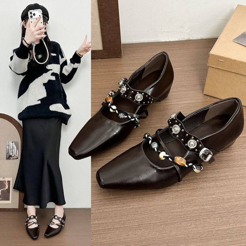 Street Fashion Shoes - Nuevos Zapatos Retro Mary Jane para