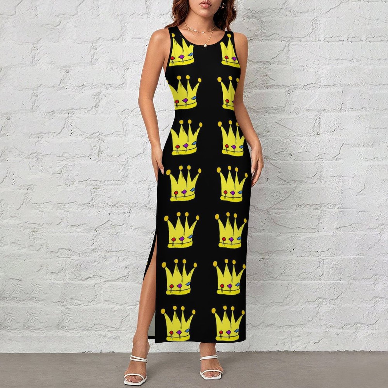 Queen Street Fashion - Vestido ajustado para mujer, vestidos largos