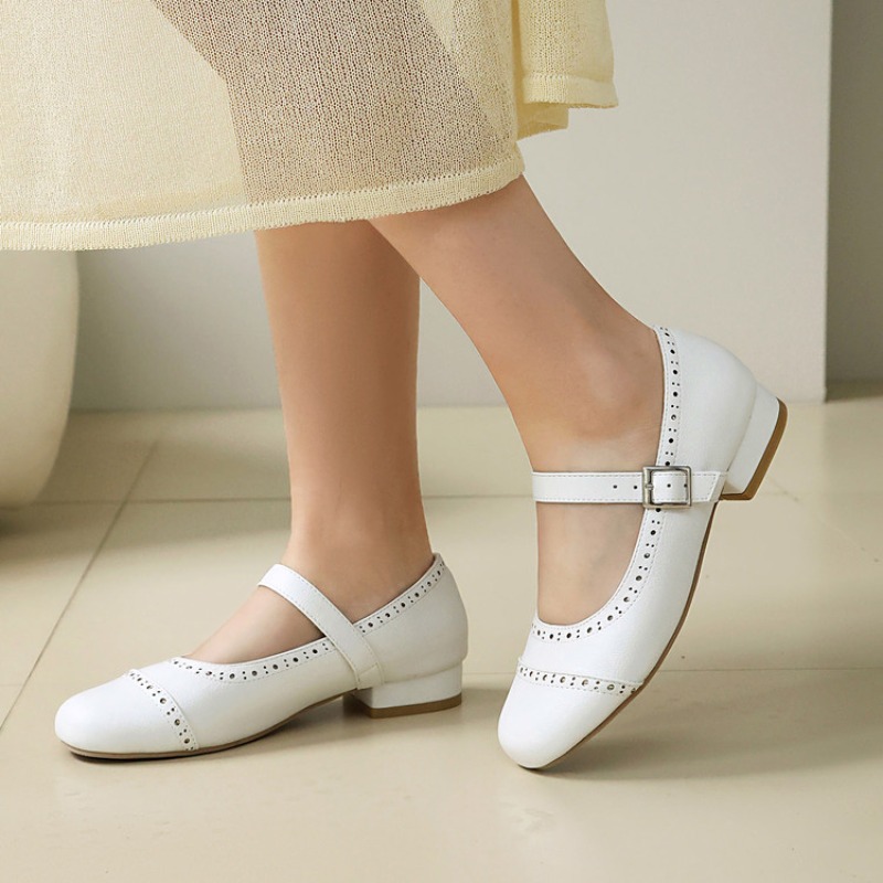 Street Fashion Shoes - Zapatos de Mujer con Punta Redonda,