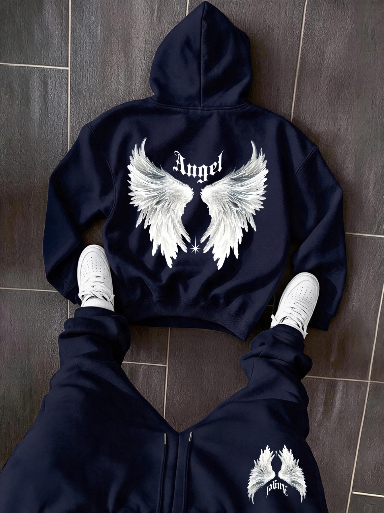 Street Fashion Style - Conjunto de Sudadera con Capucha para