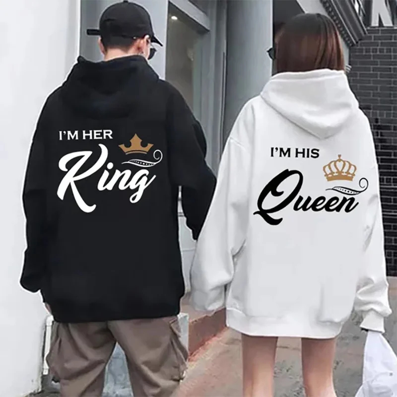 Queen Street Fashion - Sudadera con capucha de manga larga