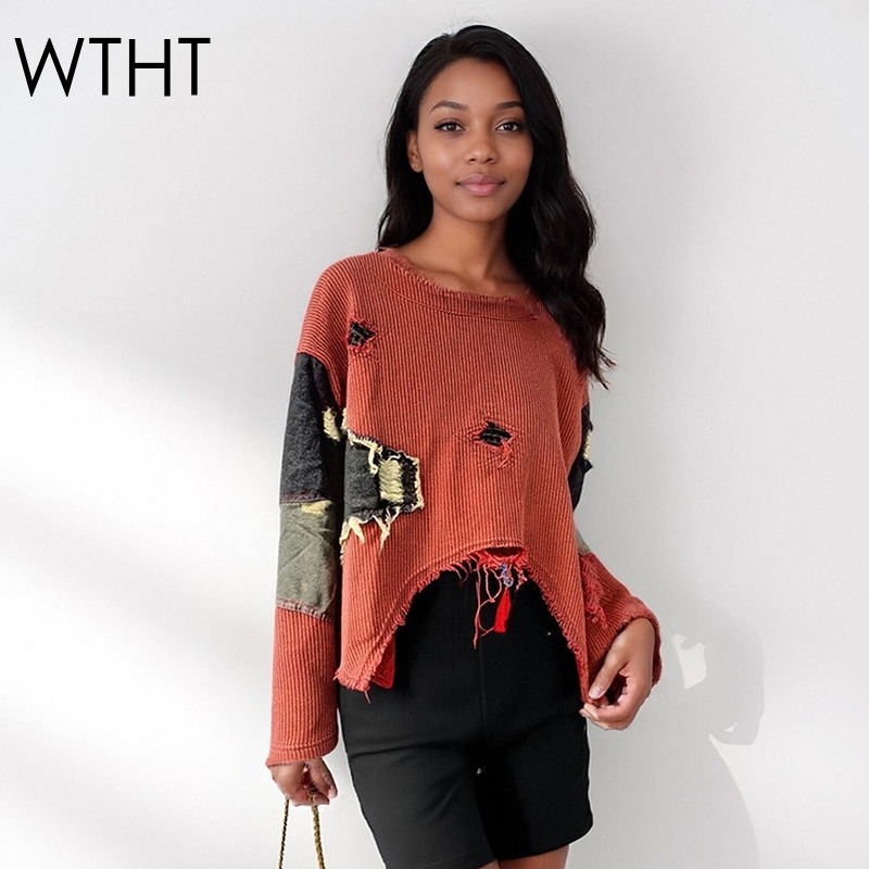 Street Fashion Winter 2025 - WTHT moda nueva mujer Irregular Patchwork