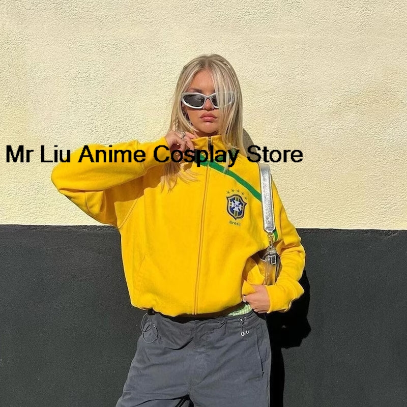 Street Fashion Brazil - Chaqueta con Bandera de Brasil Estilo