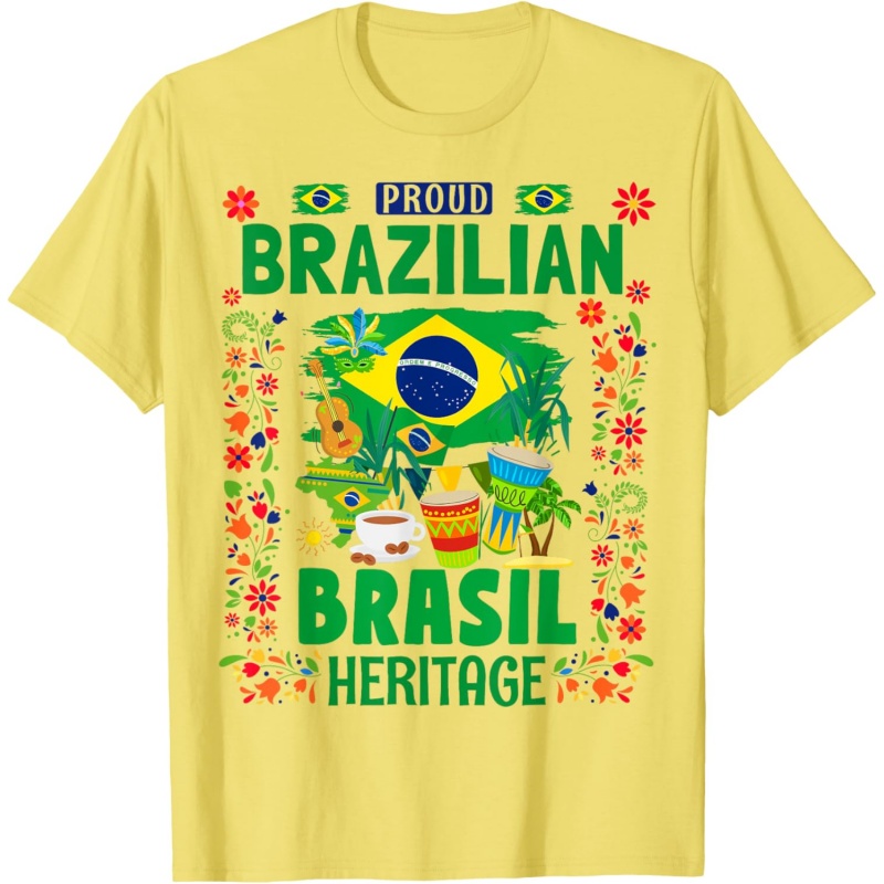 Street Fashion Brazil - Camiseta con estampado de música de