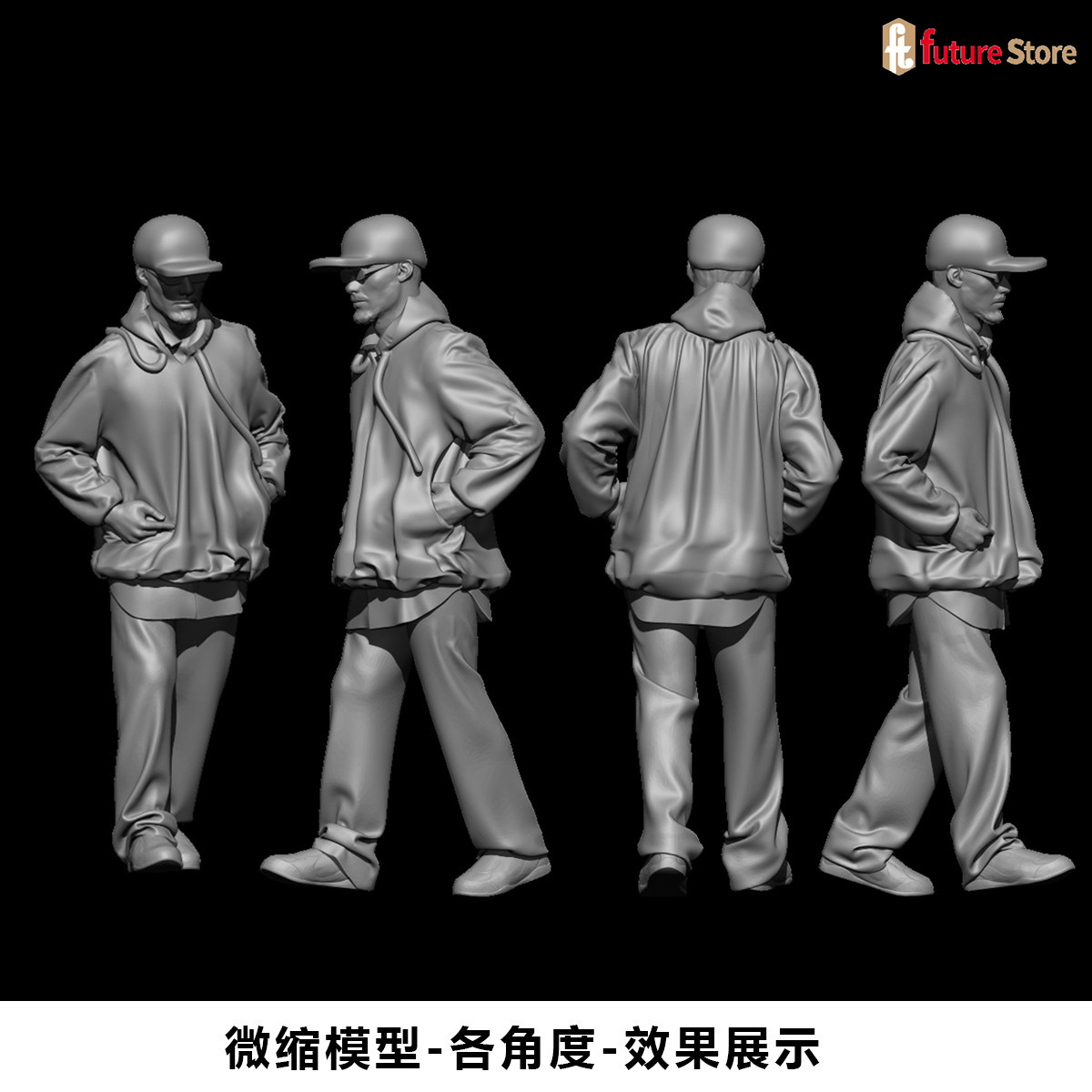 Figura de Hombre Barbudo a Esc - Street Fashion Photographers reseña y precio