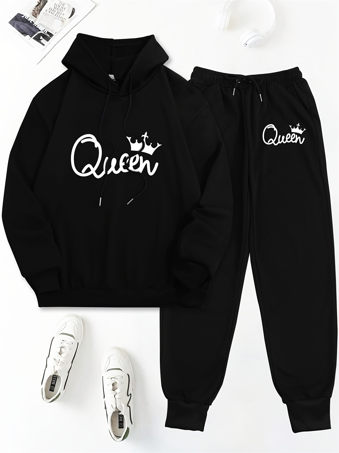 Sudadera con capucha y pantalo - Queen Street Fashion reseña y precio