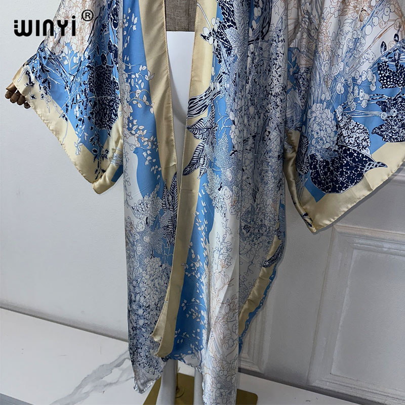 WINYI-kimono con estampado boh - Street Fashion Dubai reseña y precio