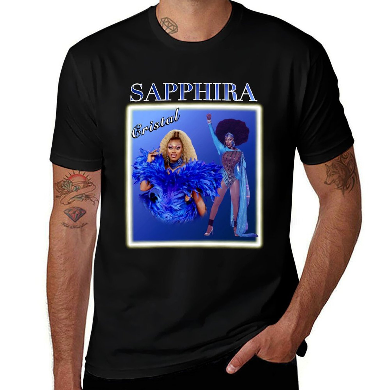 Camiseta Sapphira Cristal Drag - Queen Street Fashion reseña y precio