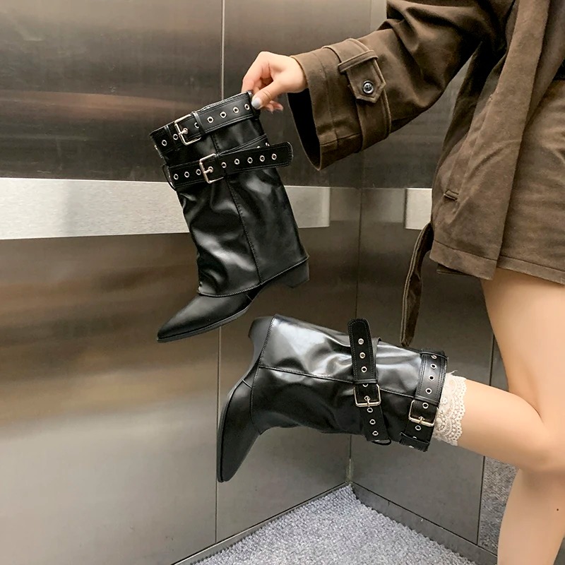 2025 Botas de invierno con pun - Street Fashion Winter 2025 reseña y precio