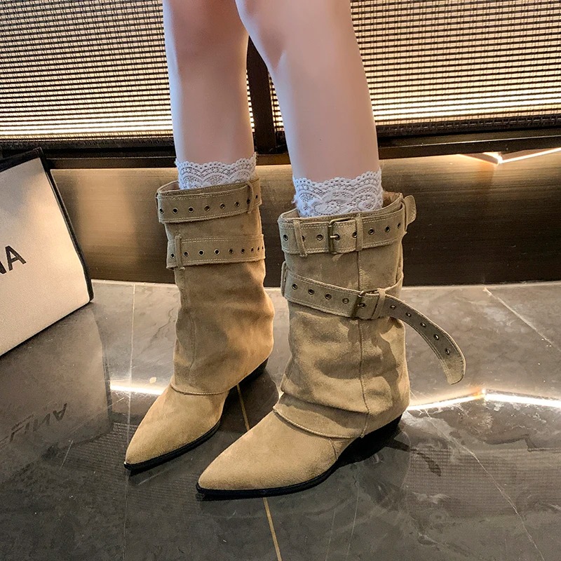 2025 Botas de invierno con pun - Street Fashion Winter 2025 reseña y precio