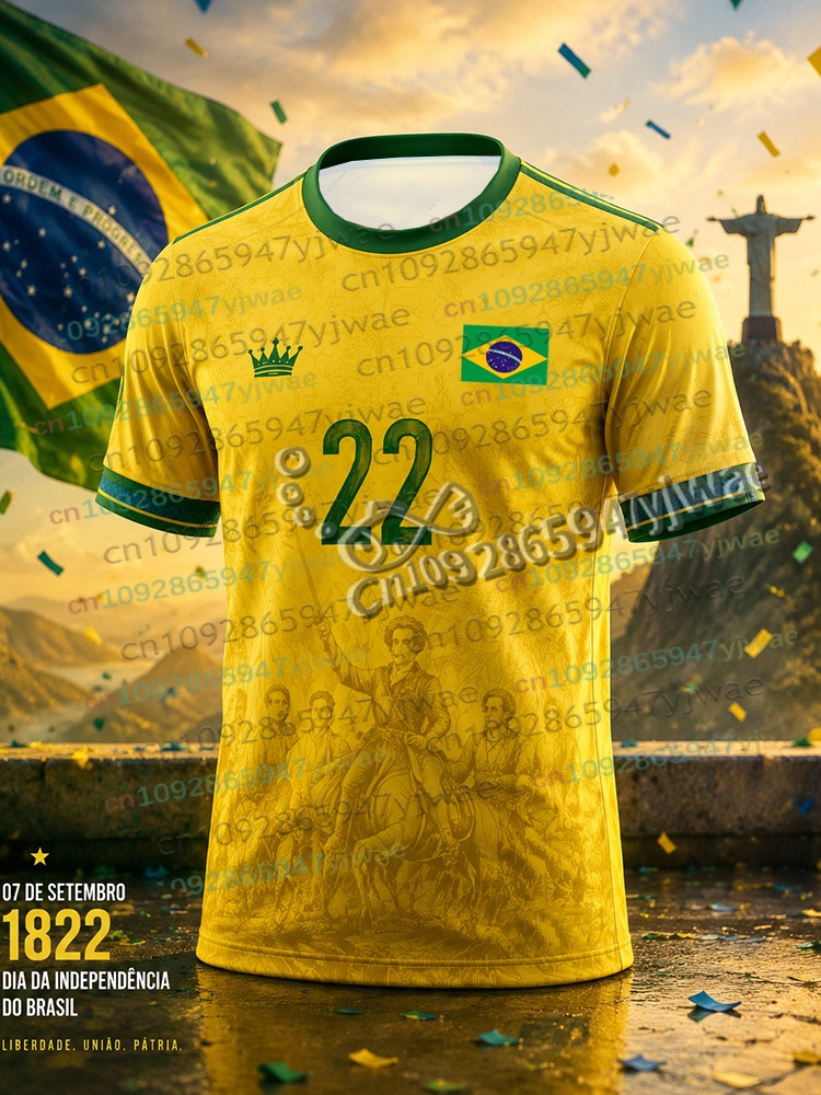 Camiseta de Fútbol Patriótica  - Street Fashion Brazil reseña y precio