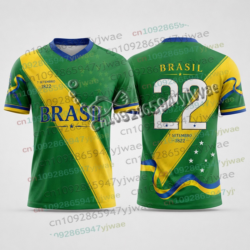 Camiseta de Fútbol Patriótica  - Street Fashion Brazil reseña y precio