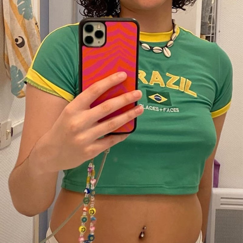 Top corto de verano para mujer - Street Fashion Brazil reseña y precio