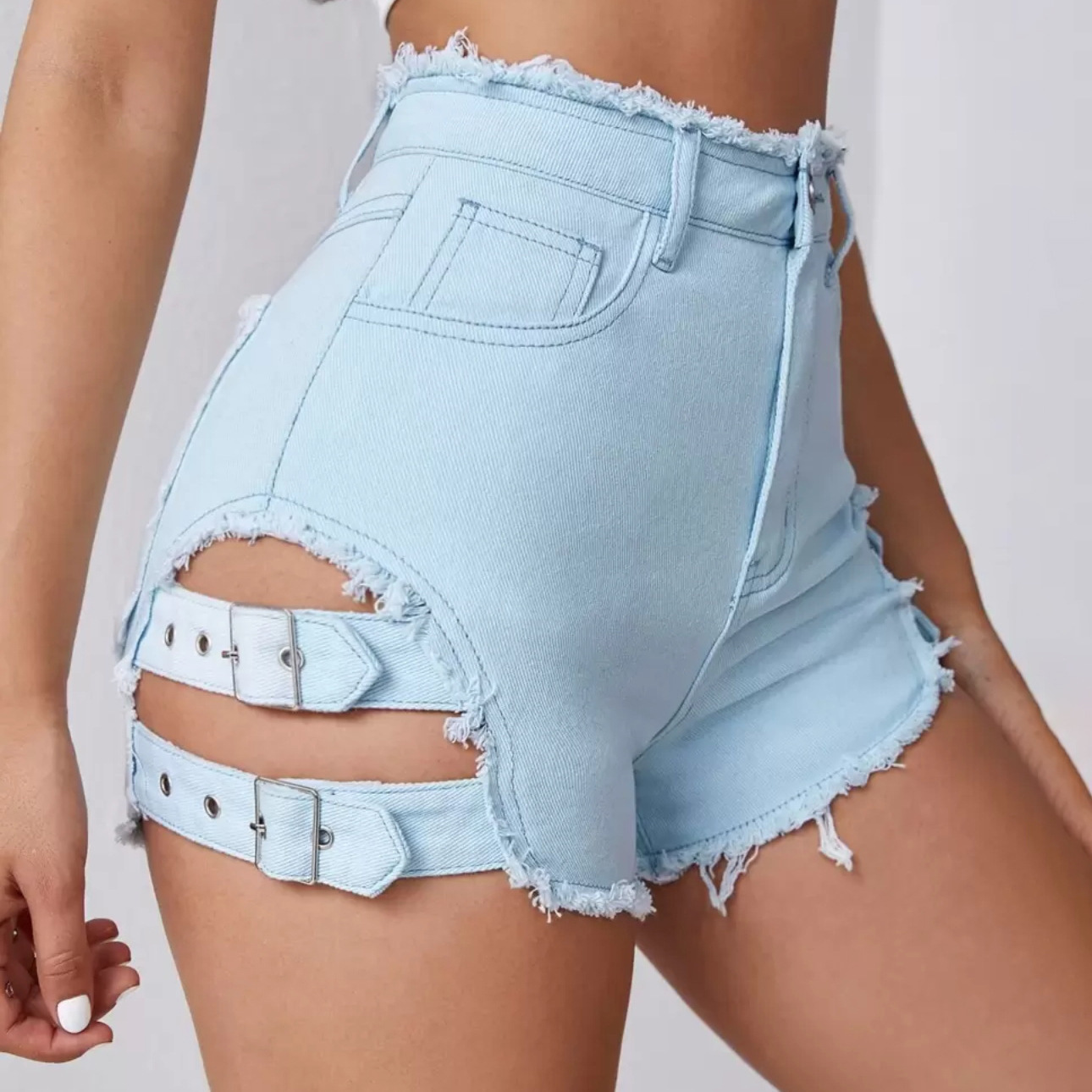 Shorts de mezclilla de cintura - Street Fashion Jeans reseña y precio