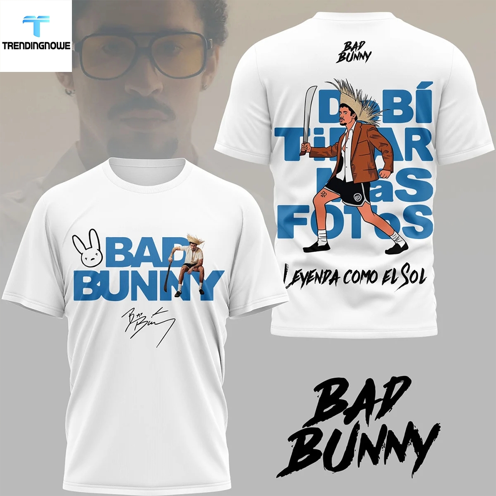 Camiseta 3D de Bad Bunny Debi  - Foto Street Fashion reseña y precio