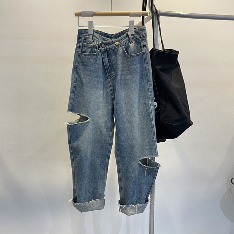 Pantalones vaqueros rasgados d - Street Fashion Jeans reseña y precio