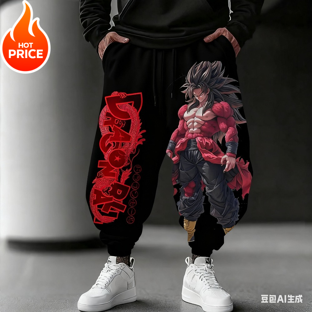 Anime Saiyan Dragon Ball panta - Street Fashion Japan 2025 reseña y precio