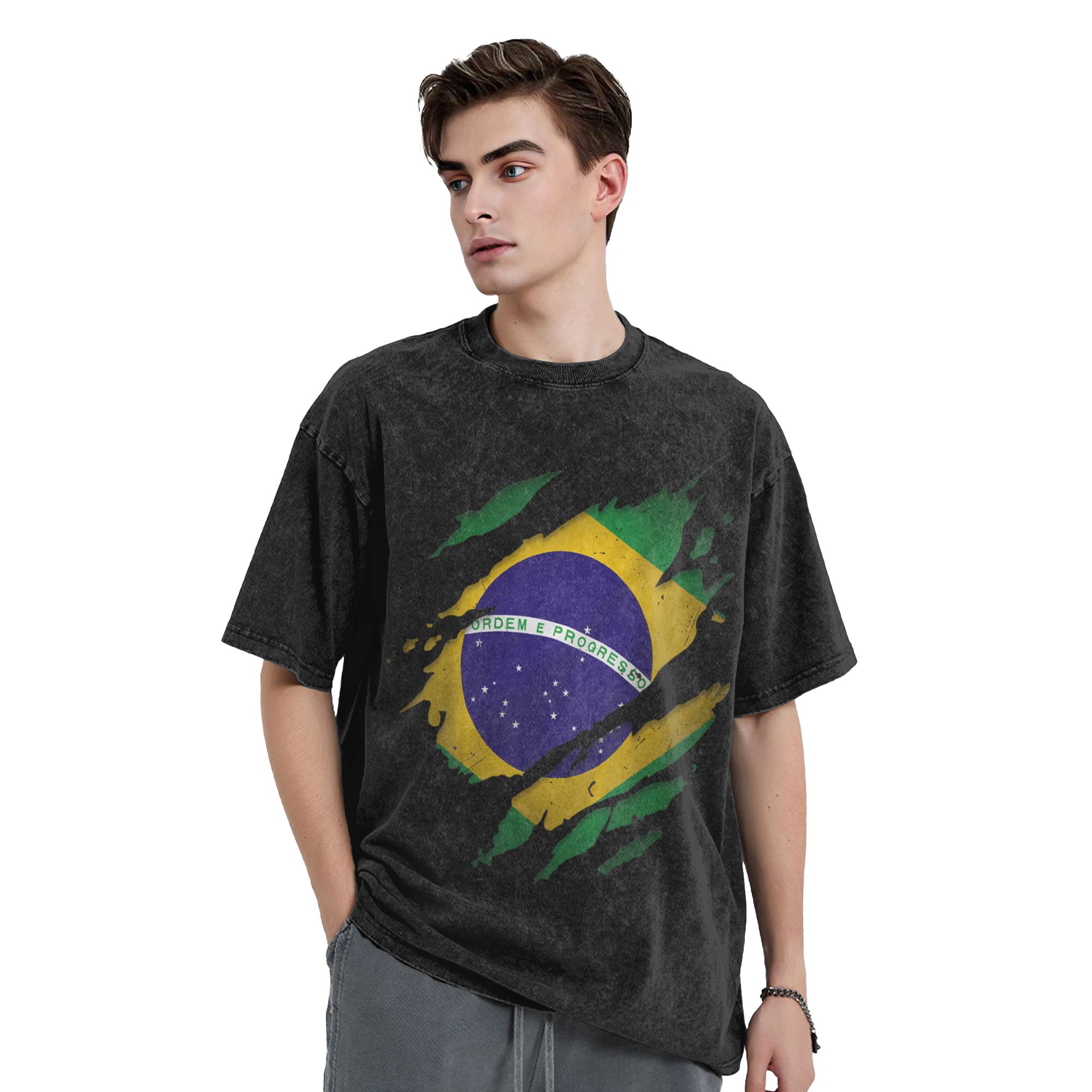 Camiseta con Estampado de la B - Street Fashion Brazil reseña y precio