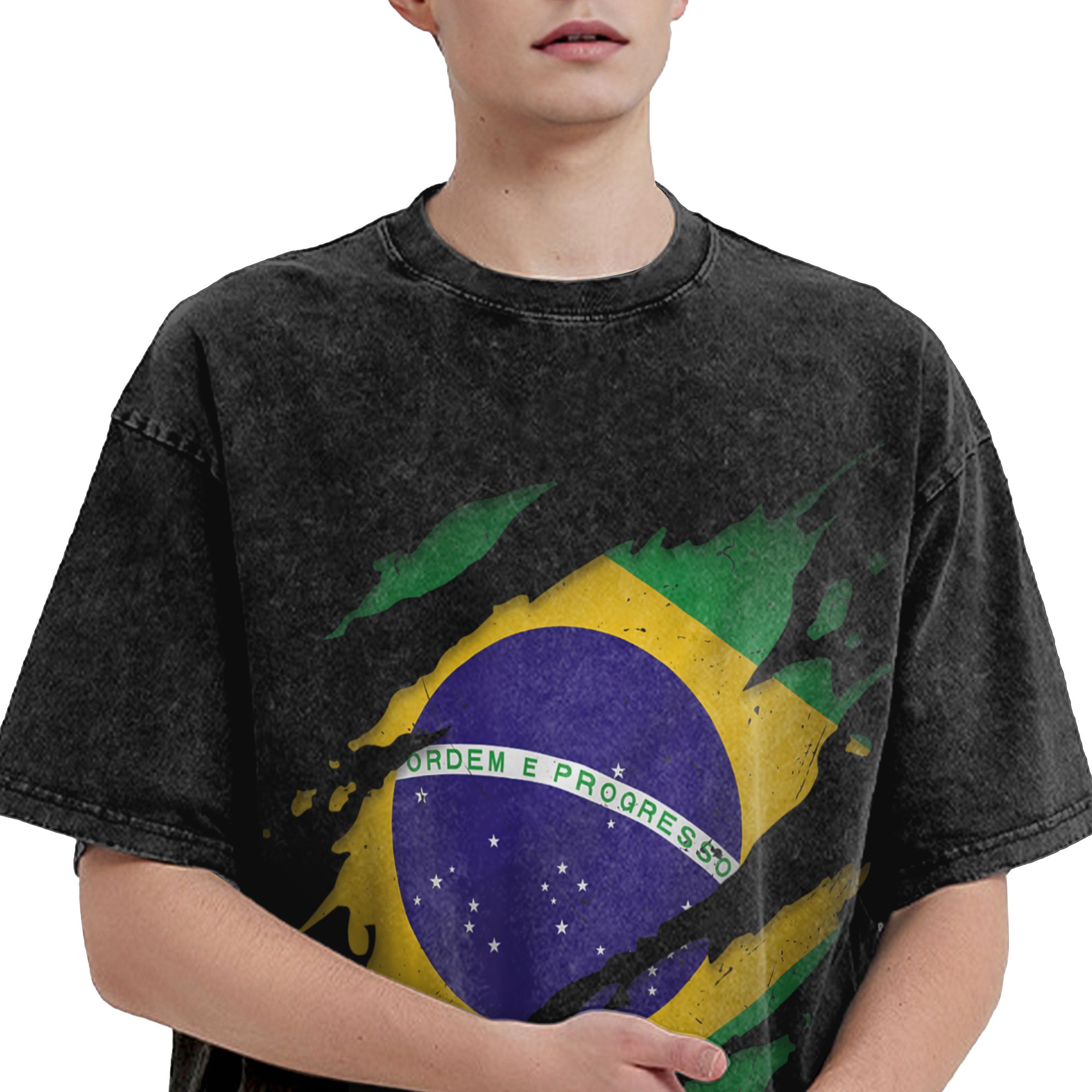 Camiseta con Estampado de la B - Street Fashion Brazil reseña y precio