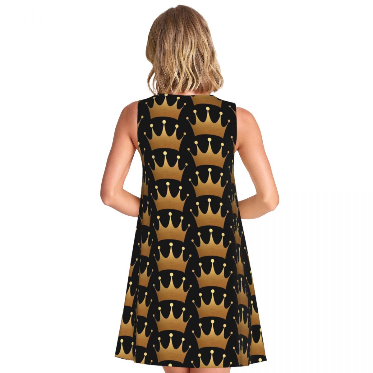 Vestido con Estampado de Reina - Queen Street Fashion reseña y precio