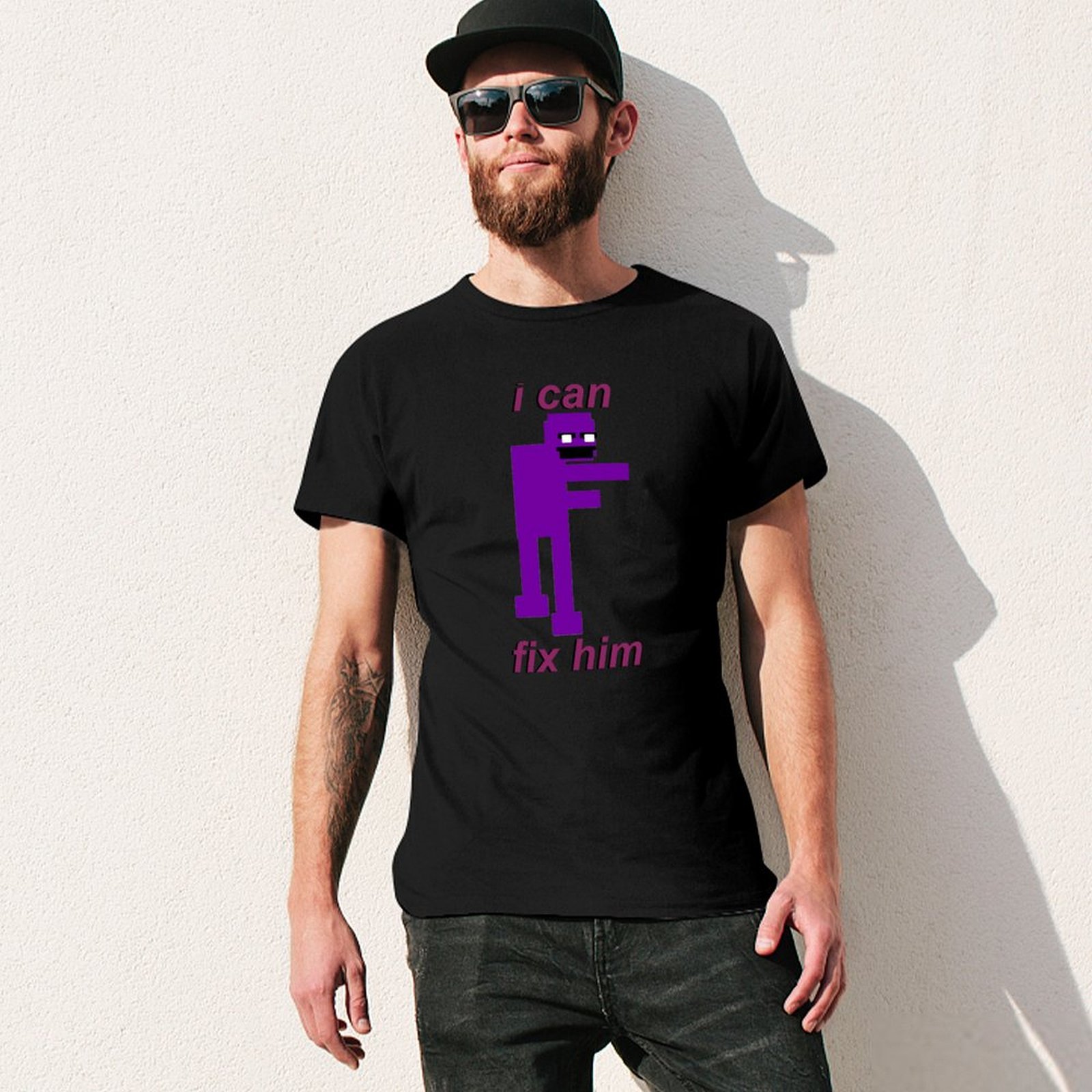 Camiseta Purple Guy I can fix  - Street Fashion For Short Guys reseña y precio