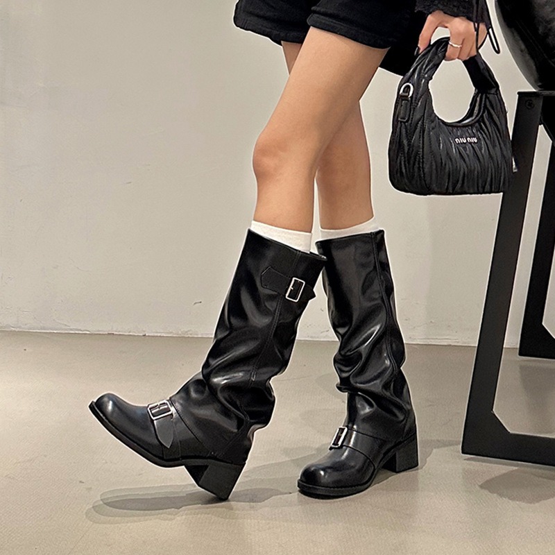 2025Botas de mujer hasta la ro - Street Fashion Winter 2025 reseña y precio