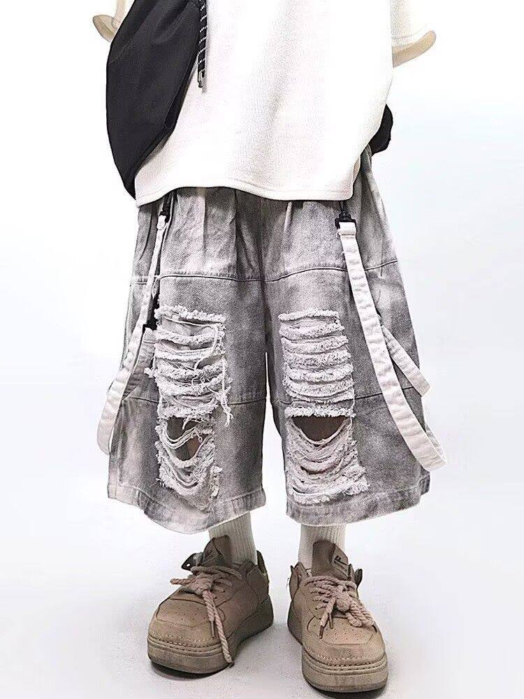 Pantalones Cortos Retro Hip-ho - Street Fashion Jeans reseña y precio