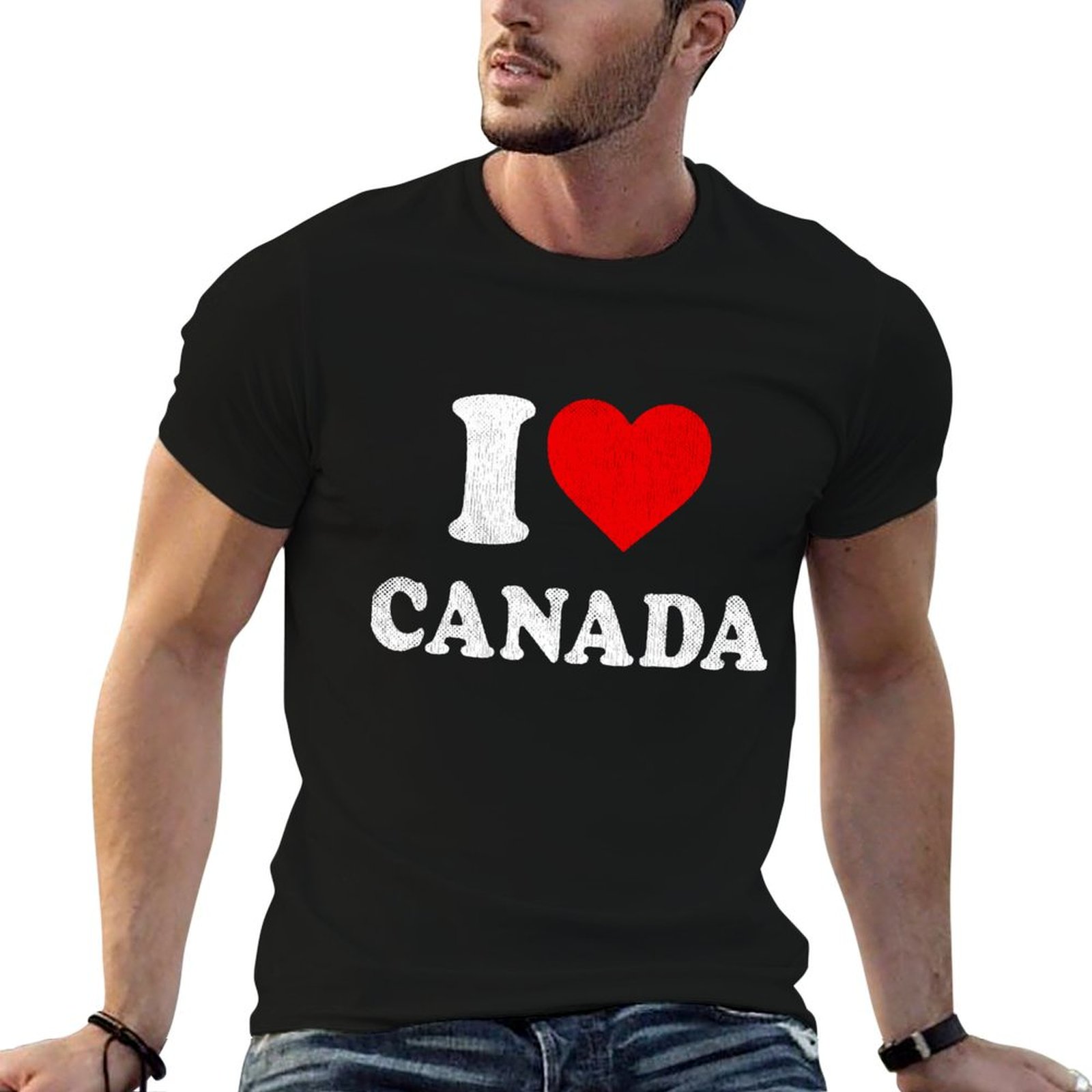 Camiseta I Love Canada, camise - Street Fashion Canada reseña y precio